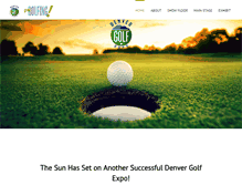 Tablet Screenshot of denvergolfexpo.com